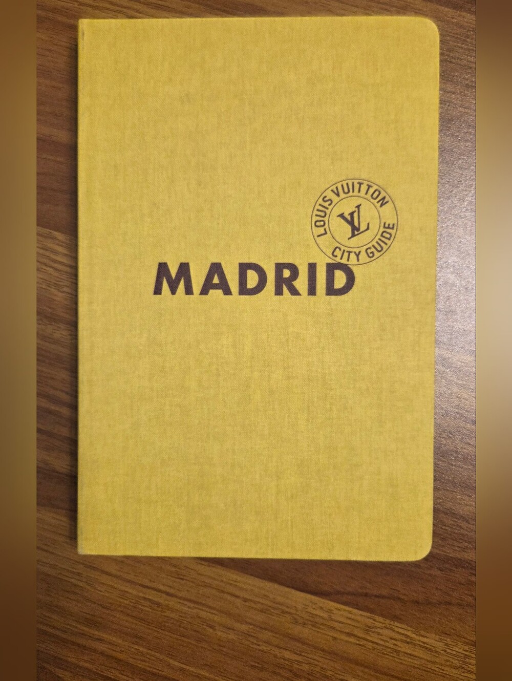 Louis Vuitton City Guide Madrid Yellow Softcover Travel Book 2019